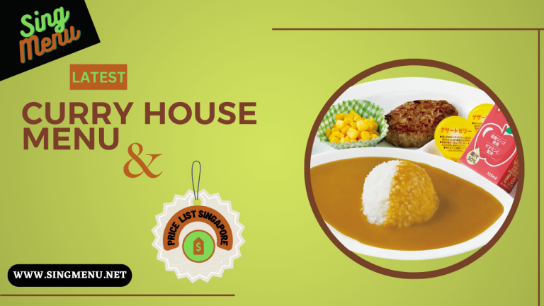Curry House Menu & Price List Singapore 2024