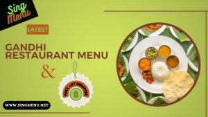 gandhi restaurant menu