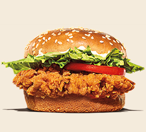 Burger King menu- Chicken & Fish Burgers 