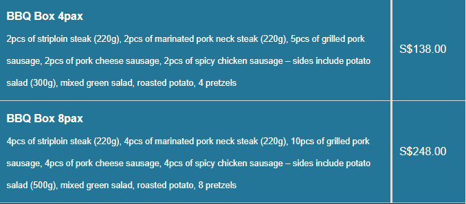 Paulaner Brauhaus menu- BBQ Price List
